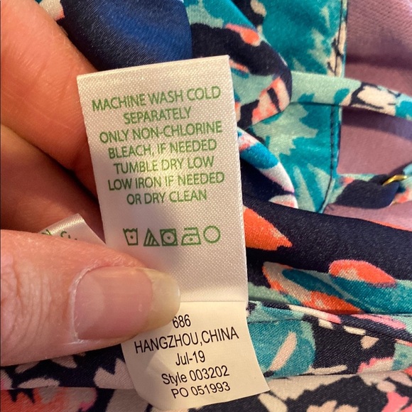 Lilly Pulitzer Blue and Pink Tank Top - Picture 12 of 12